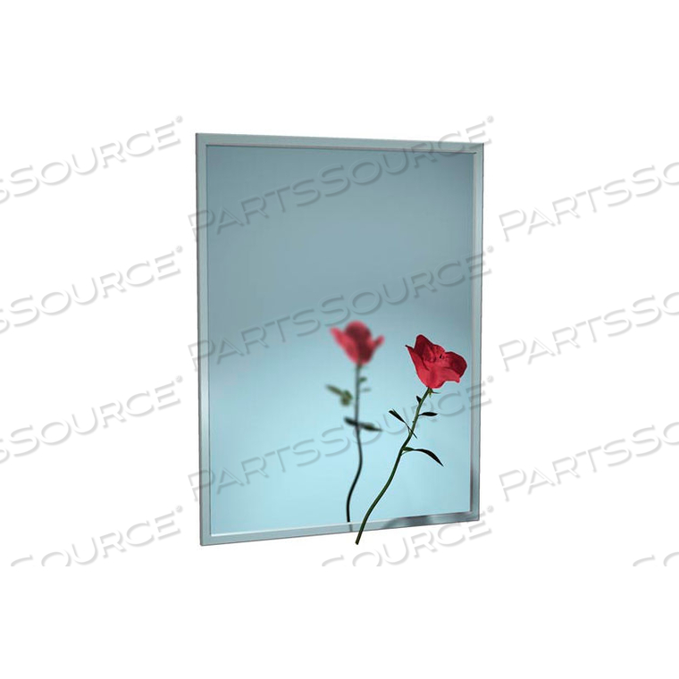 STAINLESS STEEL CHANNEL FRAME MIRROR - 24"WX30"H by Asi Group