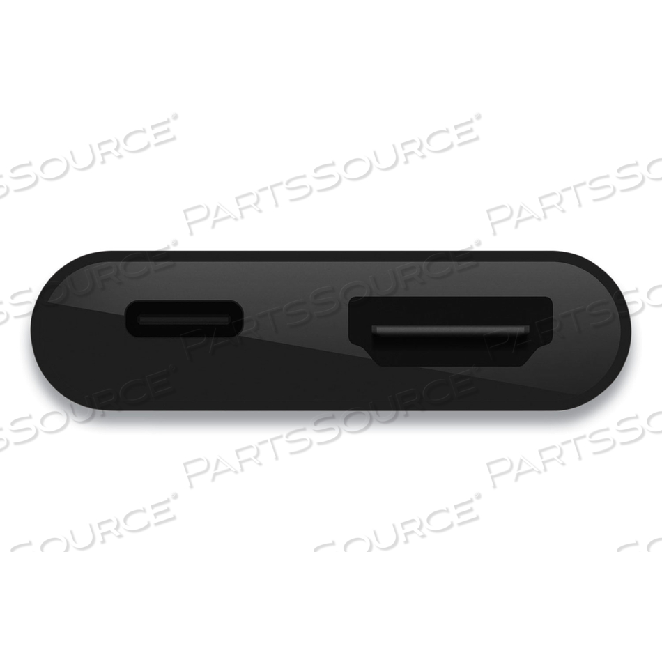 USB-C TO HDMI + CHARGE ADAPTER, ADAPTER, USB-C MALE TO HDMI, USB-C (POWER ONLY) FEMALE, BLACK, 4K SUPPORT, USB POWER DELIVERY (60W) by Belkin