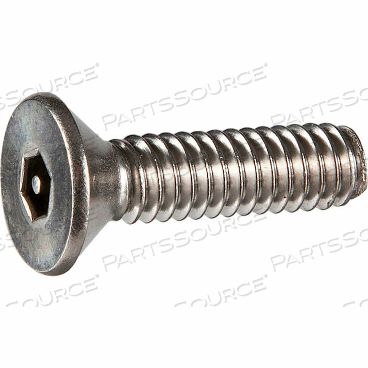 M6 X 1.0 X 25MM TAMPER-PROOF SECURITY CAP SCREW - FLAT SOCKET HEAD - 18-8 STAINLESS STEEL - 50 PK 