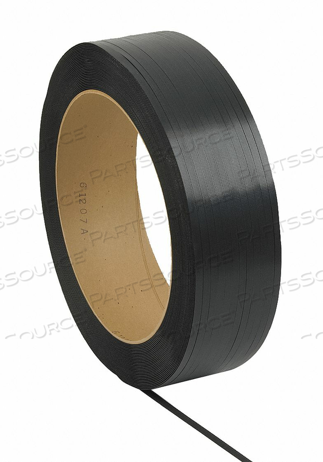 POLYPROPYLENE STRAPPING 1/2" X .030" X 7200' BLACK, 16" X 6" CORE by PAC Strapping Products Inc. POLYPROPYLENE STRAPPING 1/2" X .030" X 7200' BLACK, 16" X 6" CORE by PAC Strapping Products Inc.