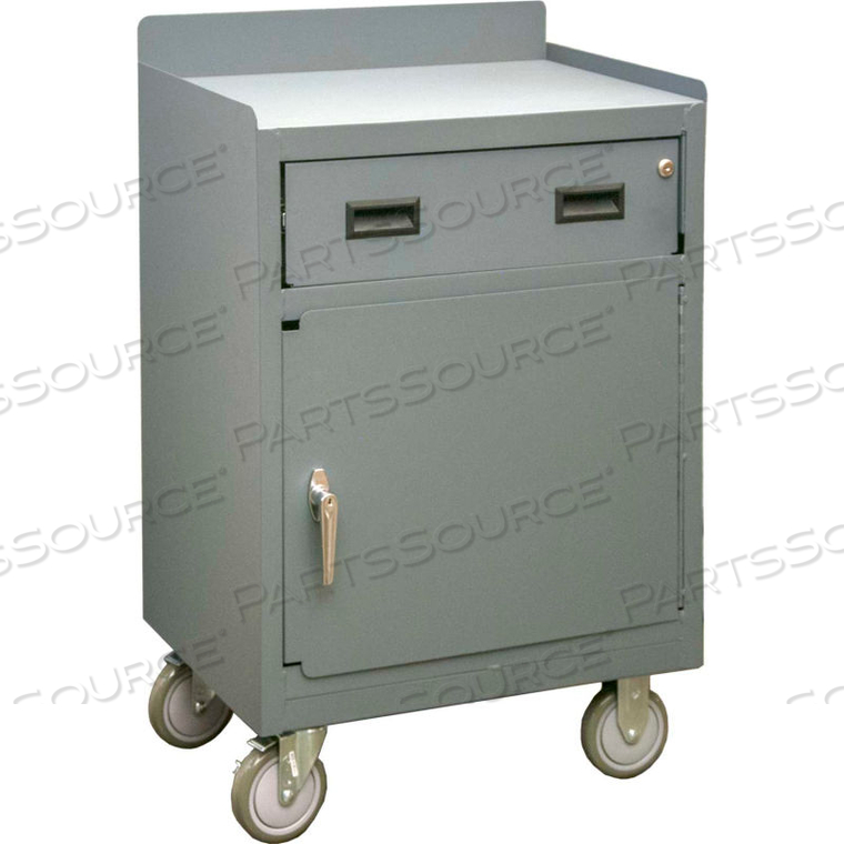 MOBILE BENCH CABINET WITH 1 DRAWER - 29-7/8"W X 18-1/8"D X 38-1/2"H by Durham Manufacturing Company MOBILE BENCH CABINET WITH 1 DRAWER - 29-7/8"W X 18-1/8"D X 38-1/2"H by Durham Manufacturing Company