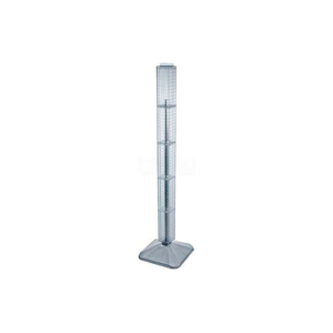 48" PEGBOARD REVOLVING FLOOR DISPLAY, 4-SIDED, CLEAR TRANSLUCENT,1 PIECE by Azar International