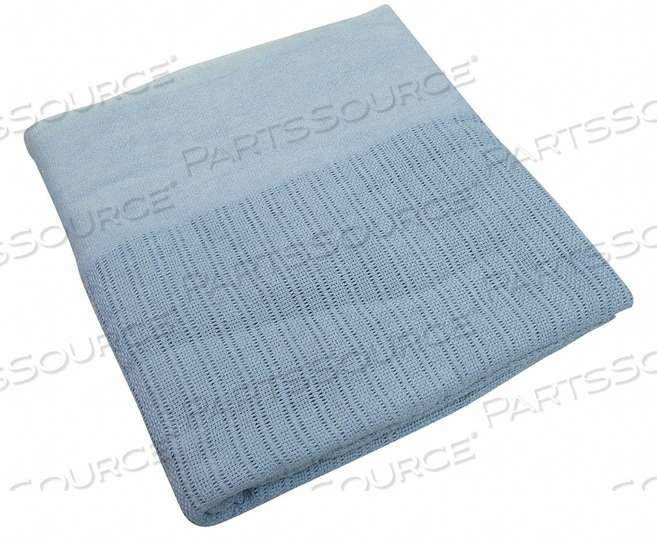 THERMAL BLANKET TWIN 66X90 IN. BLUE by R&R Textile Mills, Inc.