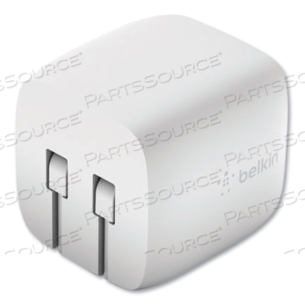 BOOST CHARGE WALL CHARGER, POWER ADAPTER, PPS TECHNOLOGY, 30 WATT, 3 A, FAST CHARGE, PD 3.0 (USB-C), WHITE, FOR APPLE IPHONE 12, 13, GOOGLE by Belkin BOOST CHARGE WALL CHARGER, POWER ADAPTER, PPS TECHNOLOGY, 30 WATT, 3 A, FAST CHARGE, PD 3.0 (USB-C), WHITE, FOR APPLE IPHONE 12, 13, GOOGLE by Belkin