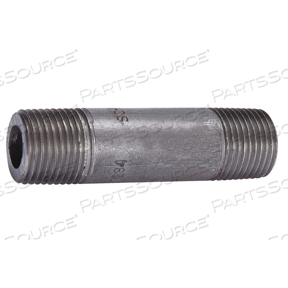 NIPPLE, BLACK STEEL, 1 IN NOMINAL PIPE SIZE, 2 1/2 IN LG, THREADED ON BOTH ENDS, SCHEDULE 160 by Approved Vendor