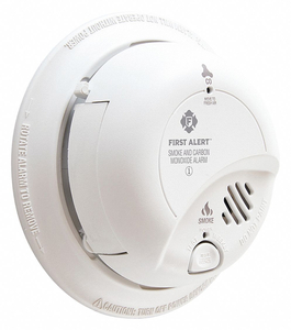 SMOKE/CARBON MONOXIDE DETECTOR 120V W/BATTERY BACKUP HARD WIRED / 9V BACK-UP BATTERY INCLUDED by BRK Brands