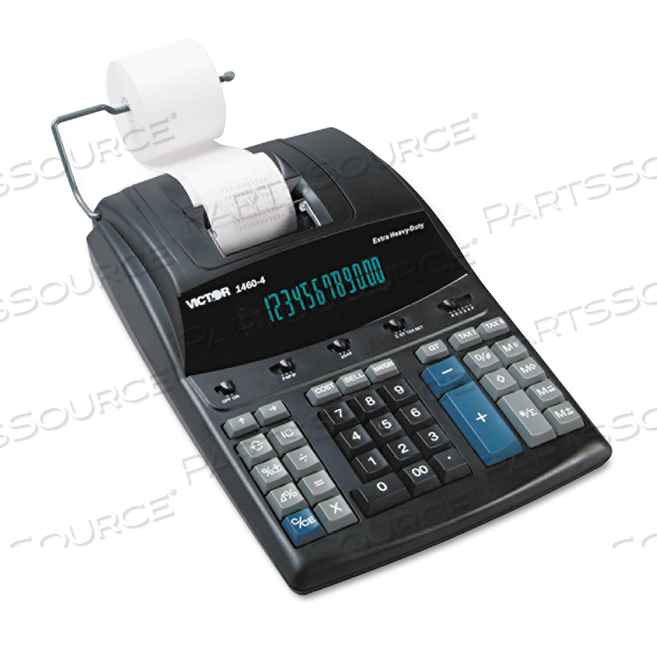 12-DIGIT PRINTING CALCULATOR, 2 COLOR PRINTING, 8" X 12-1/4" X 3-1/4", BLACK by Victor Technology, LLC