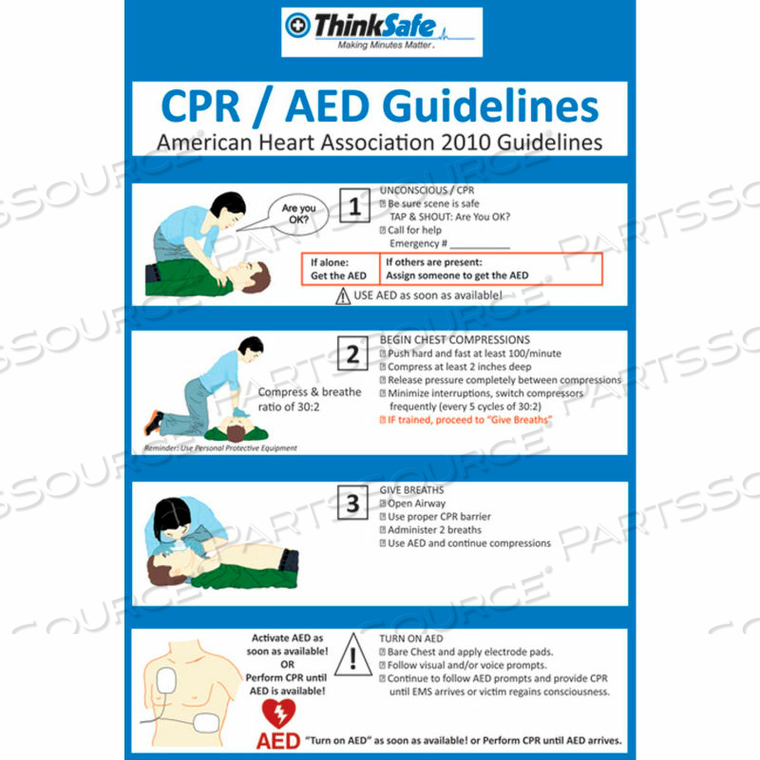 FIRST VOICE CPR/AED POSTER SET, 11" X 17", 2/PACK by First Voice FIRST VOICE CPR/AED POSTER SET, 11" X 17", 2/PACK by First Voice