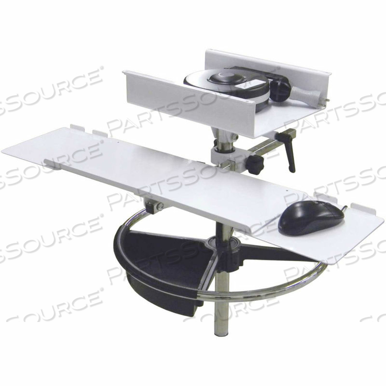 PIVOTING L/R MOUSE TRAY FOR KEYBOARD by Omnimed, Inc. PIVOTING L/R MOUSE TRAY FOR KEYBOARD by Omnimed, Inc.