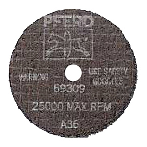 DIE GRINDER CUT-OFF WHEEL, 3 IN DIA, 0.040 IN THICK, 3/8 IN ARBOR, 60 GRIT by Pferd