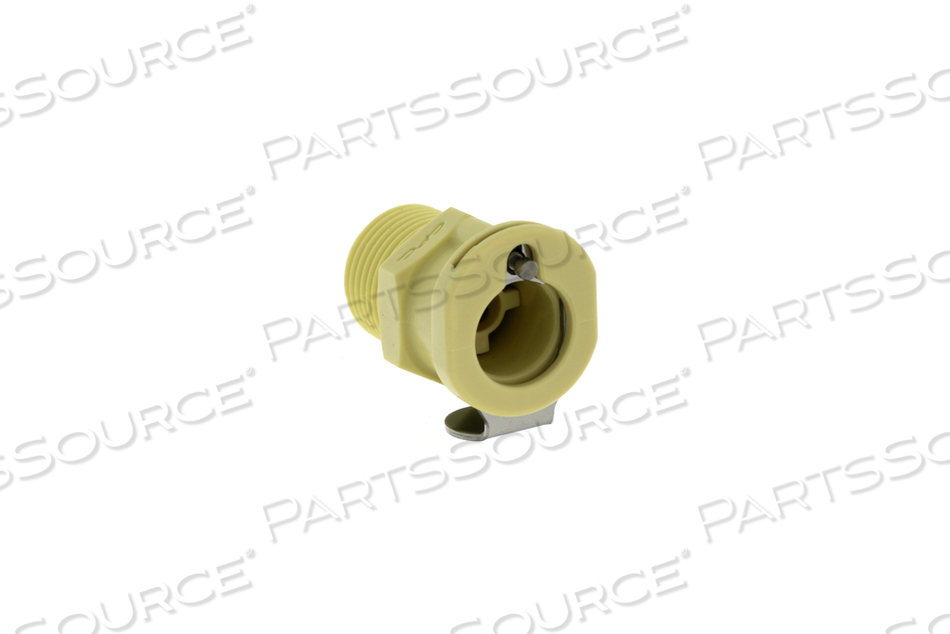 COUPLING, BASIN CONNECTOR, YELLOW, 3/8IN HOSE BARB CONNECTION by Medivators (Cantel Medical) (now STERIS)