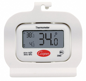 FOOD SRVC THRMOMTR FRDG/FRZR -22 TO122 F by Cooper-Atkins