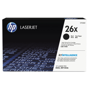 HP 26X, (CF226X) HIGH-YIELD BLACK ORIGINAL LASERJET TONER CARTRIDGE by HP (Hewlett-Packard)