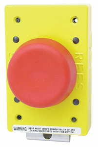 EMERGENCY STOP PUSH BUTTON RED by Rees