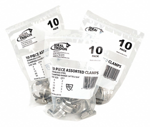 HOSE CLAMP ASSORTMENT SS PK10 by Ideal Tridon