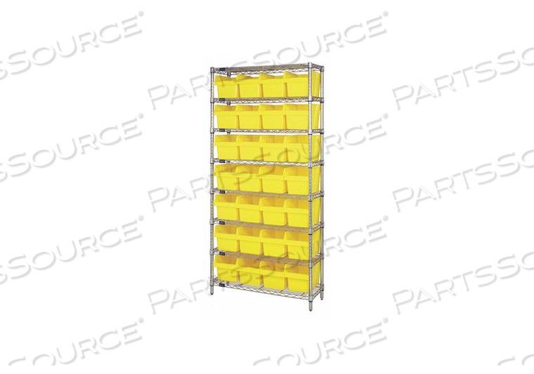 BIN SHELVING OVERALL 36 D YELLOW by Quantum Storage Systems BIN SHELVING OVERALL 36 D YELLOW by Quantum Storage Systems