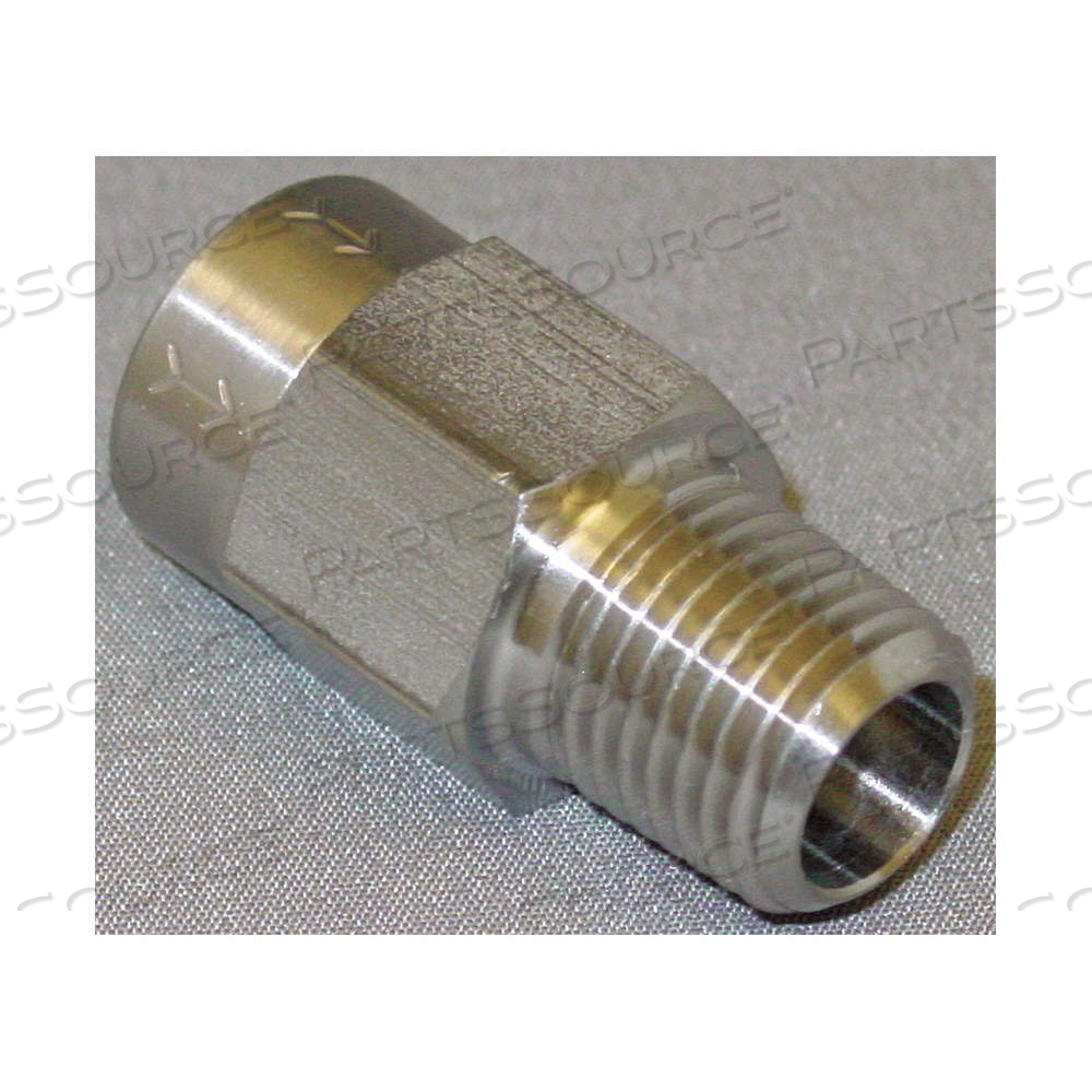 PISTON SPRING CHECK VALVE, PISTON, INLINE VALVE BODY, 1/4 IN PIPE SIZE, FNPT X MNPT by Approved Vendor PISTON SPRING CHECK VALVE, PISTON, INLINE VALVE BODY, 1/4 IN PIPE SIZE, FNPT X MNPT by Approved Vendor