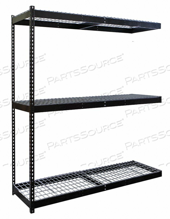 BOLTLESS SHELVING ADD-ON 84 H BLACK by Hallowell BOLTLESS SHELVING ADD-ON 84 H BLACK by Hallowell