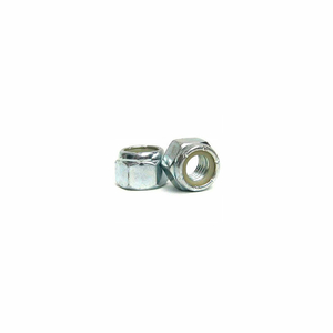 M8 X 1.25 NYLON INSERT LOCK NUT - STEEL - ZINC - DIN 125B - CLASS 8.8 - PKG OF 100 by Titan Fasteners