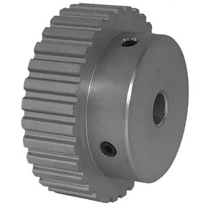 TIMING BELT PULLEYS, FOR XL BELT, 3/8 IN BELT WD, 32 TEETH, 5/16 IN BORE, FIXED, NO FLANGES by B&B Manufacturing