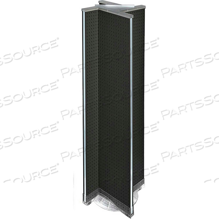PINWHEEL PEGBOARD DISPLAY W/RB, 13.5"W X 60"H, BK, 1 PC by Azar International