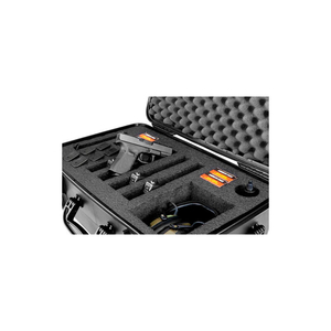 PISTOL CASE WATERTIGHT, 4 PISTOL CAPACITY, 20-1/8"X16-1/8"X10-1/8" BLACK by Quick Fire Cases