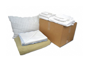 BEDDING/BATH KIT EMERGENCY SHELTER DORMS by R&R Textile Mills, Inc.