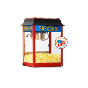 ANTIQUE POPCORN MACHINE 8 OZ RED 120V 1420W by Peragon