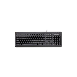 SPILL-PROOF 104-KEY WIRED KEYBOARD, BLACK by Kensington Computer Products