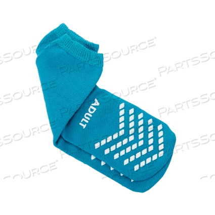 SLIPPER SOCKS, LARGE, TEAL (48 PER CASE) by McKesson