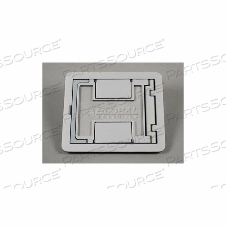 FPCTCBS FLOOR BOX FLOORPORT FLANGED COVER ASSEMBLY, W/CARPET CUTOUT, BRASS by Wiremold