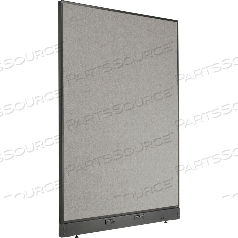 INTERION ELECTRIC OFFICE PARTITION PANEL, 48-1/4"W X 64"H, GRAY by Approved Vendor INTERION ELECTRIC OFFICE PARTITION PANEL, 48-1/4"W X 64"H, GRAY by Approved Vendor