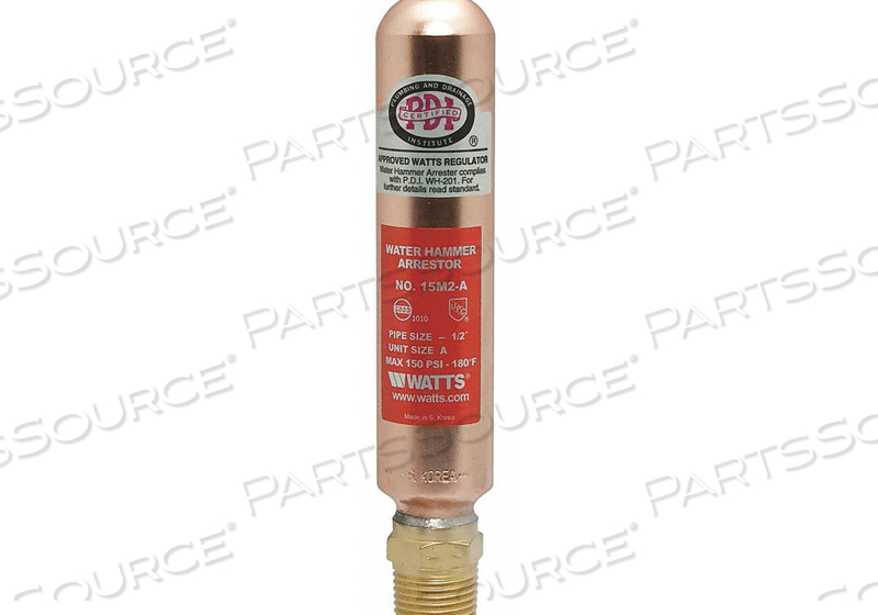 WATER HAMMER ARRESTOR 1/2 IN NPT COPPER by Watts Regulator Co.