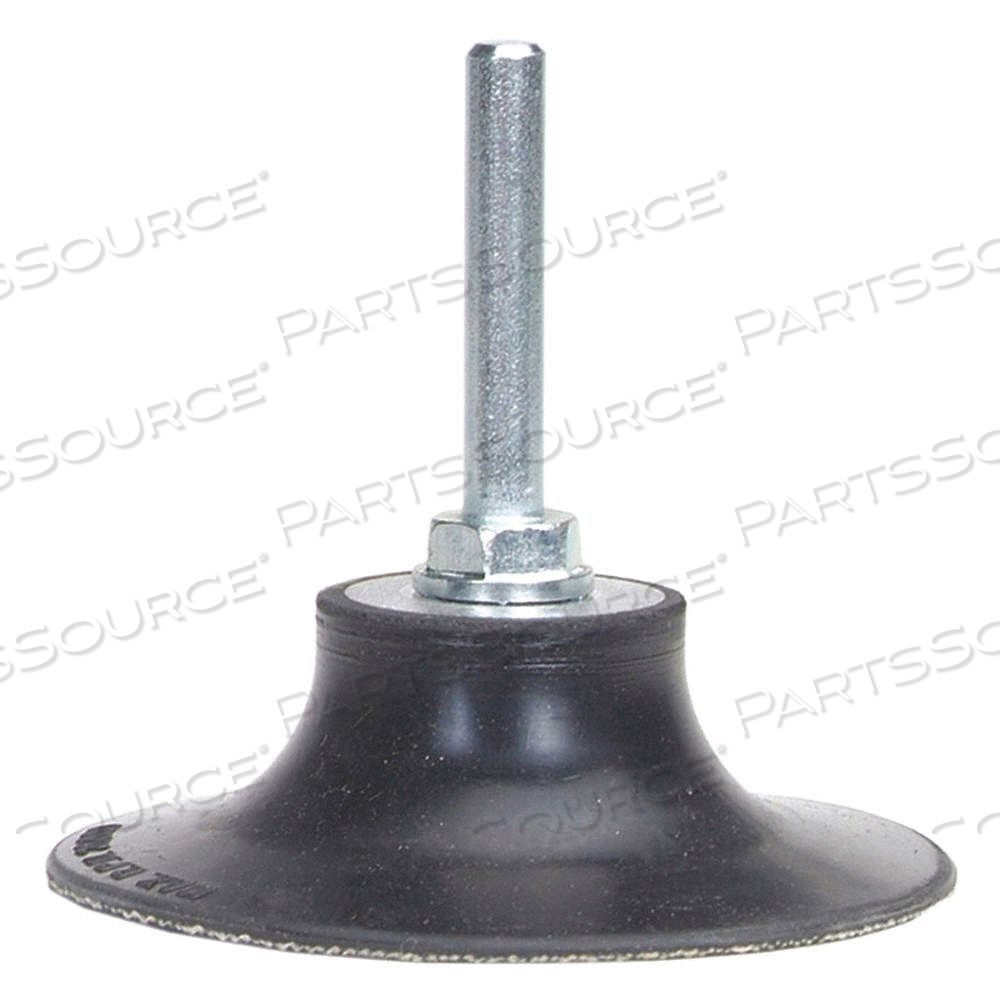 QUICK CHANGE DISC BACKUP PAD, TS, 2 IN DIA, 1/4 IN STRAIGHT-SHANK, HARD DENSITY by Approved Vendor