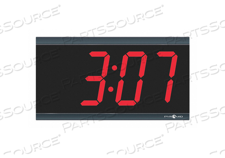 INDEPENDENT LED DIGITAL CLOCK WITH 6' CORD - 4-DIGIT, 4" NUMERALS by Pyramid INDEPENDENT LED DIGITAL CLOCK WITH 6' CORD - 4-DIGIT, 4" NUMERALS by Pyramid