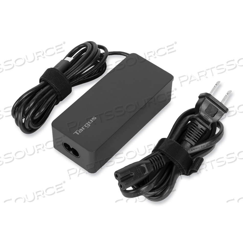 CHARGER, POWER ADAPTER, AC, 65 WATT, BLACK 