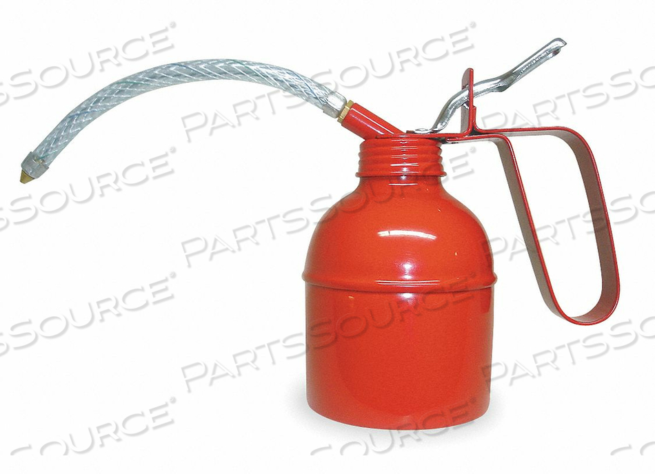 OILER, LEVER, CAPACITY 10 OZ, TIN COATED STEEL SHEET, SPOUT LENGTH 6 IN, FUNCTION FEEDS A DROP OR A STREAM OF LUBRICATIONG OIL, STAYS PRIMED by Westward