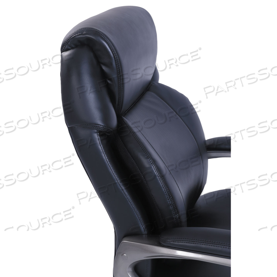 COSSET HIGH-BACK EXECUTIVE CHAIR, SUPPORTS UP TO 275 LB, 18.75" TO 21.75" SEAT HEIGHT, BLACK SEAT/BACK, SLATE BASE COSSET HIGH-BACK EXECUTIVE CHAIR, SUPPORTS UP TO 275 LB, 18.75" TO 21.75" SEAT HEIGHT, BLACK SEAT/BACK, SLATE BASE