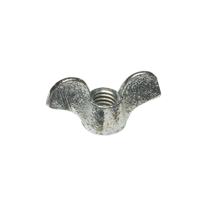 WING NUT, 3/8"-16 THREAD SIZE, MALLEABLE IRON, GRADE 2, ZINC PLATED, 1 5/8 IN MAX WING SPAN by Peerless Hardware Mfg Inc