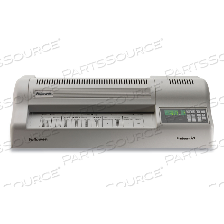 PROTEUS 125 LAMINATOR, SIX ROLLERS, 12" MAX DOCUMENT WIDTH, 10 MIL MAX DOCUMENT THICKNESS by Fellowes