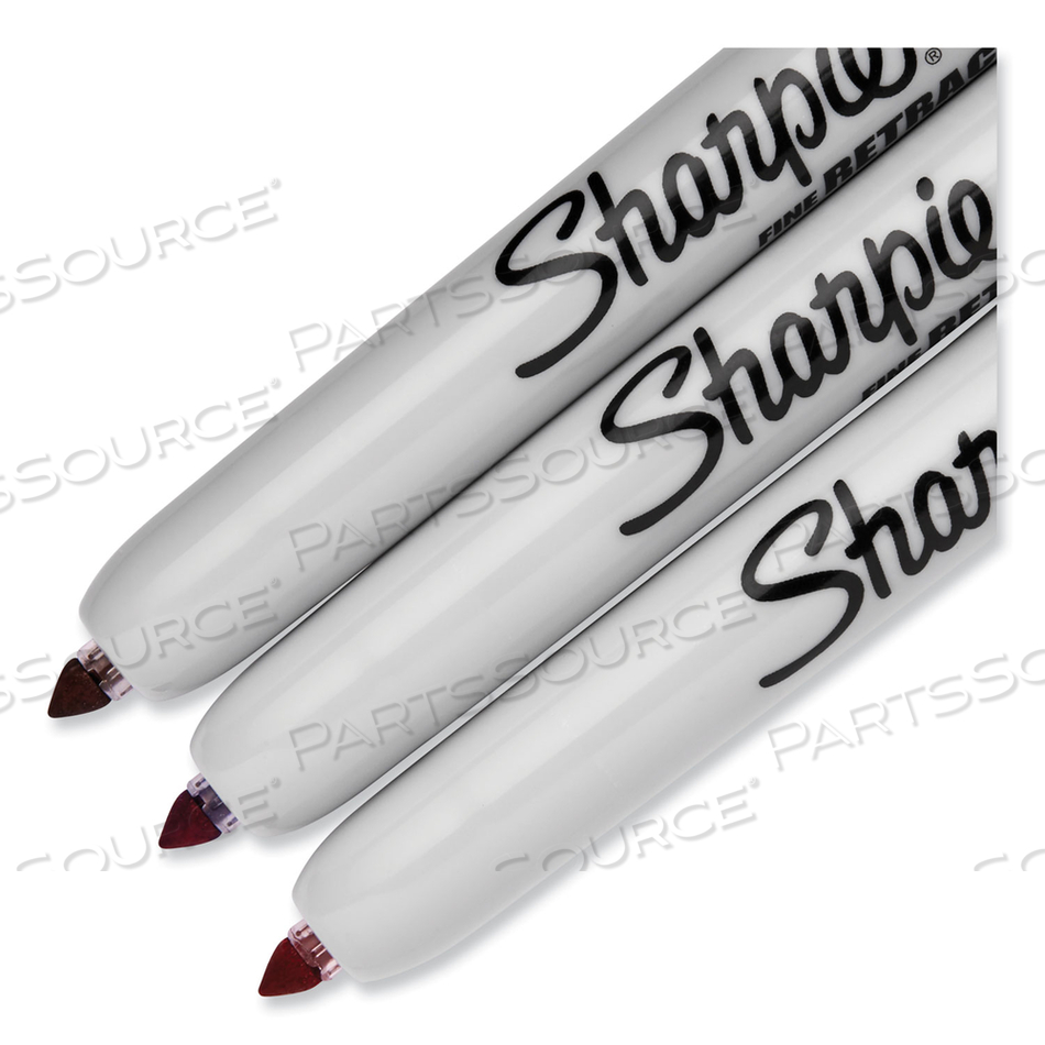 RETRACTABLE PERMANENT MARKER, FINE BULLET TIP, ASSORTED COLORS by Sharpie