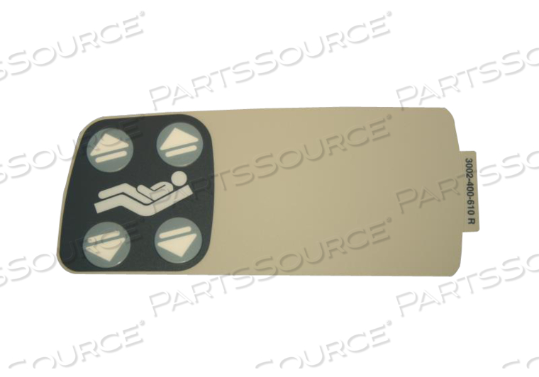 STANDARD LABEL FOR HEAD END SIDERAIL ASSEMBLY 