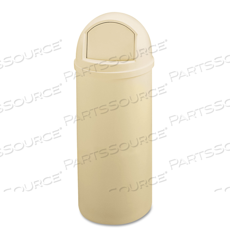 MARSHAL CLASSIC CONTAINER, 25 GAL, PLASTIC, BEIGE by Rubbermaid Medical Division