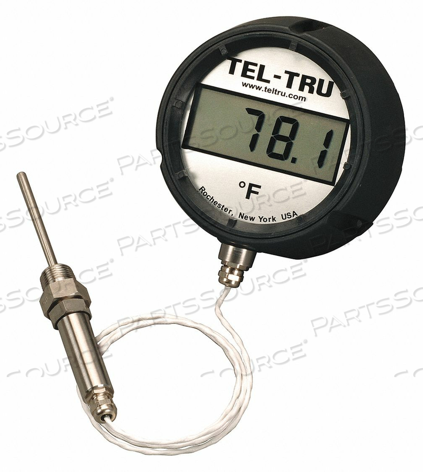 DIGITAL PANEL MOUNT THERMOMETER RTD 7 H by Tel-Tru Manufacturing Co.