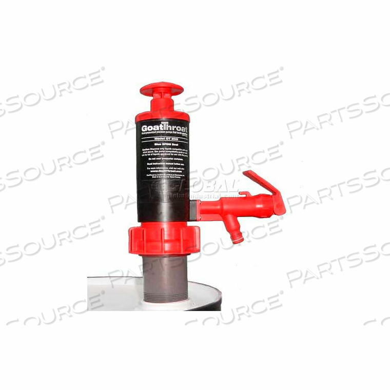 GOATTHROAT DRUM PUMP WITH 4" STANDOFF & NITRILE SEAL by Action Pump GOATTHROAT DRUM PUMP WITH 4" STANDOFF & NITRILE SEAL by Action Pump