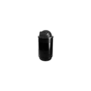PERFORATED STADIUM SERIES TRASH CONTAINER W/ DOME TOP - 55 GALLON BLACK by Witt Company PERFORATED STADIUM SERIES TRASH CONTAINER W/ DOME TOP - 55 GALLON BLACK by Witt Company