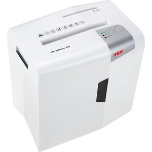 SHREDSTAR X8 CROSS-CUT SHREDDER WITH CD SLOT - 8 SHEET - 4.8 GALLON CAPACITY - WHITE by HSM Classic