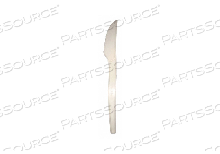 DISPOSABLE KNIFE, BEIGE, HEAVY-WT, PLANT STARCH, UNWRAPPED by PrimeWare DISPOSABLE KNIFE, BEIGE, HEAVY-WT, PLANT STARCH, UNWRAPPED by PrimeWare