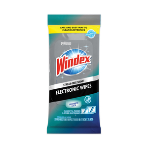 ELECTRONICS CLEANER, 7 X 10, NEUTRAL SCENT, 25/PACK, 12 PACKS/CARTON by Windex