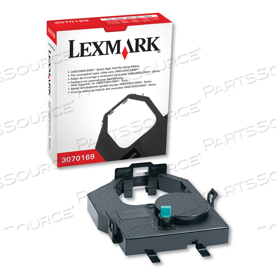 LEXMARK - 1 - HIGH YIELD - BLACK - RE-INKING RIBBON - FOR FORMS PRINTER 2480, 2481, 2490, 2491, 2580, 2581, 2590, 2591 